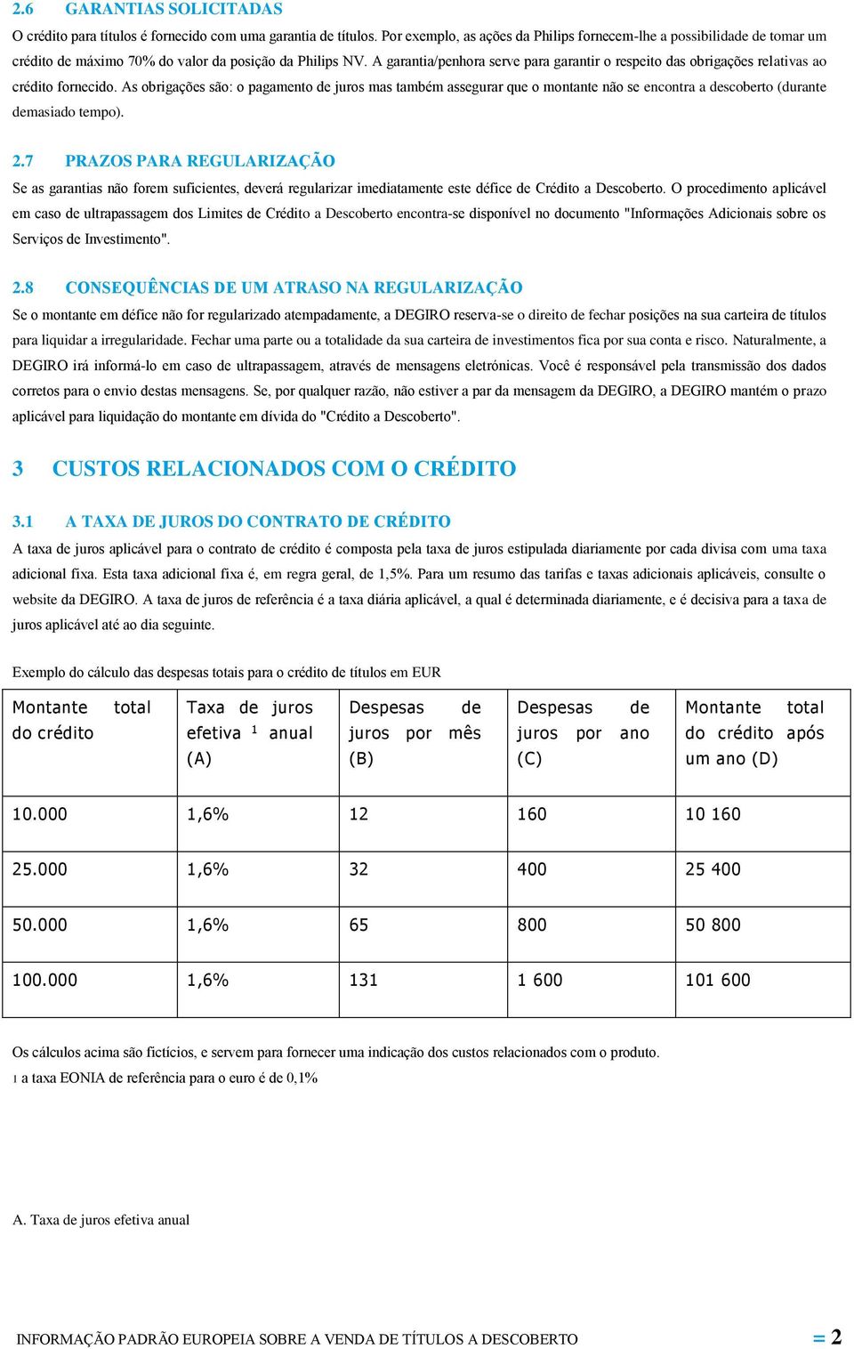 A garantia/penhora serve para garantir o respeito das obrigações relativas ao crédito fornecido.