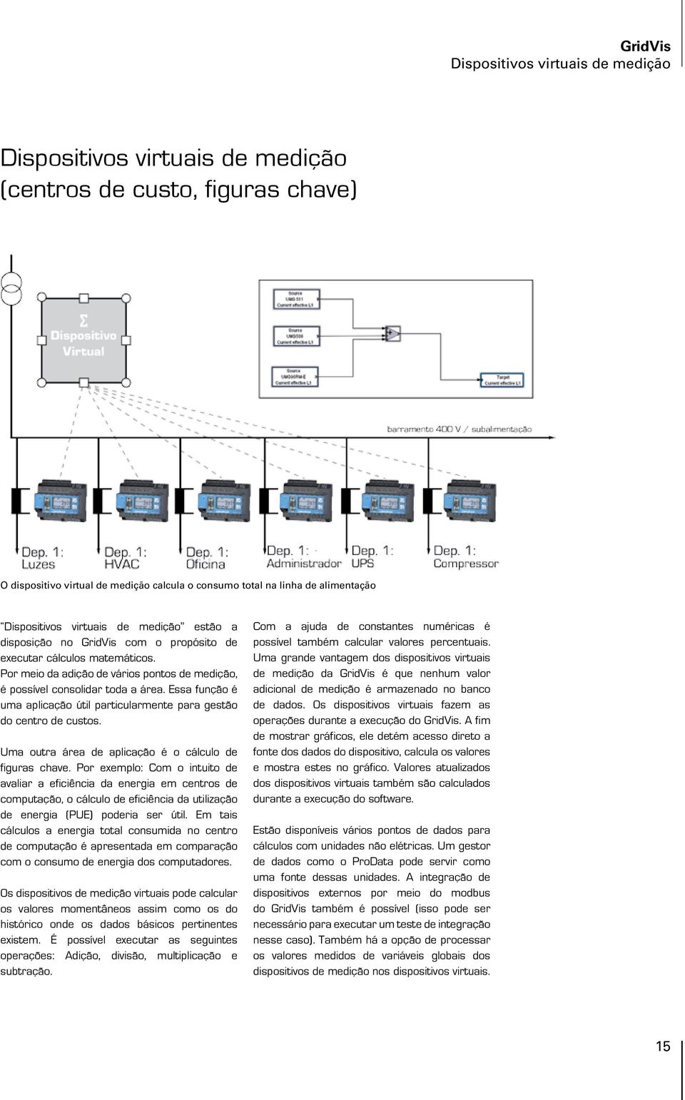 Essa função é uma aplicação útil particularmente para gestão do centro de custos. Uma outra área de aplicação é o cálculo de figuras chave.