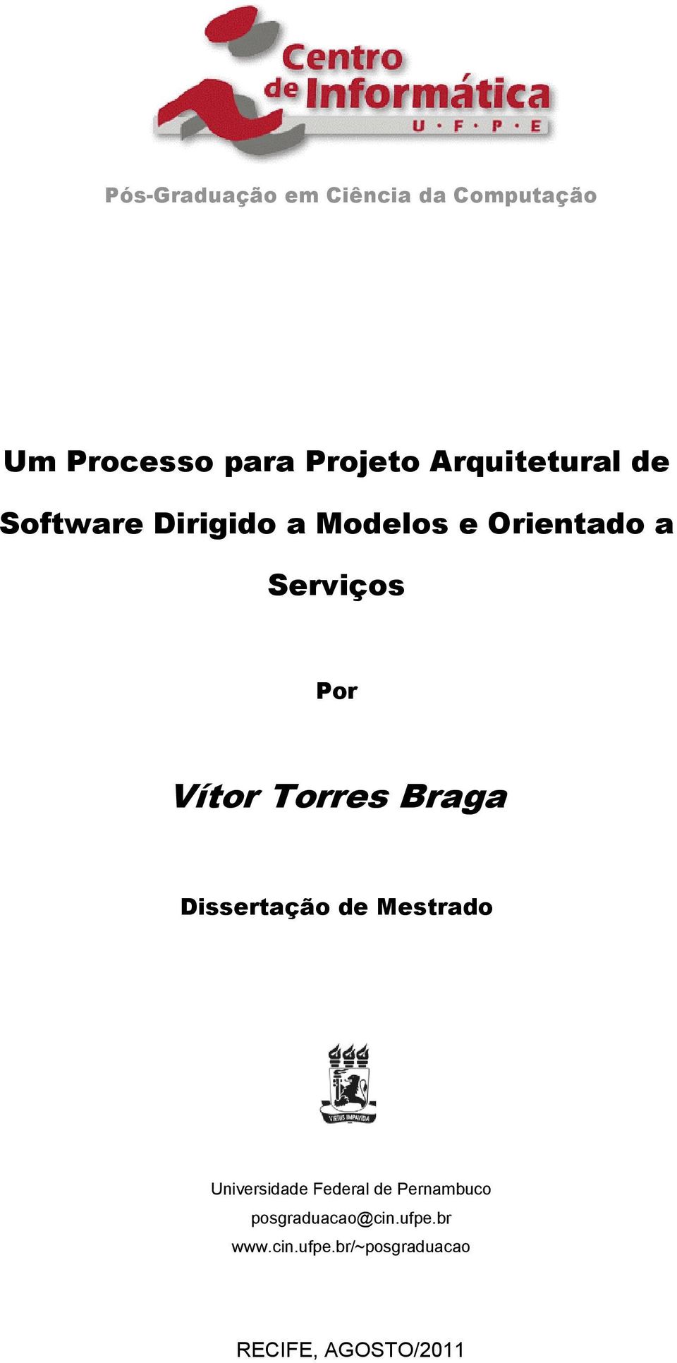 Vítor Torres Braga Dissertação de Mestrado Universidade Federal de