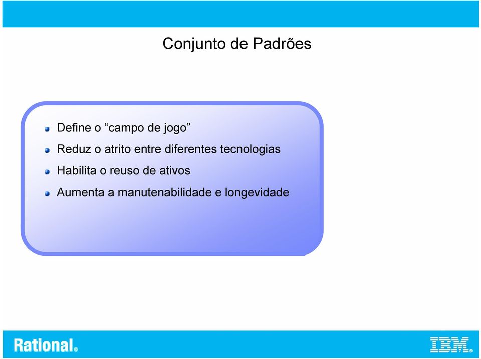 tecnologias Habilita o reuso de ativos