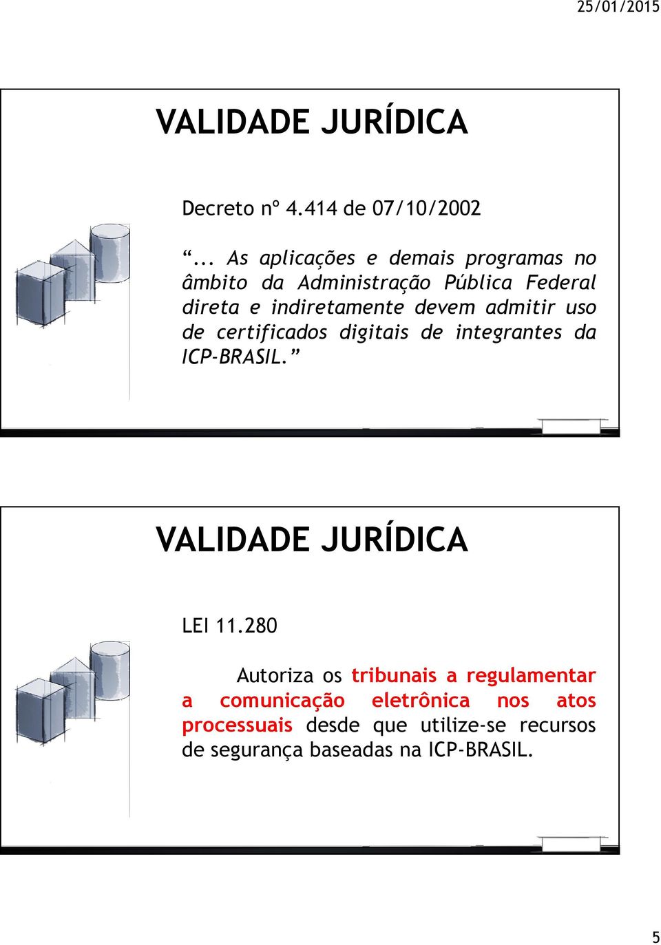 indiretamente devem admitir uso de certificados digitais de integrantes da ICP-BRASIL.