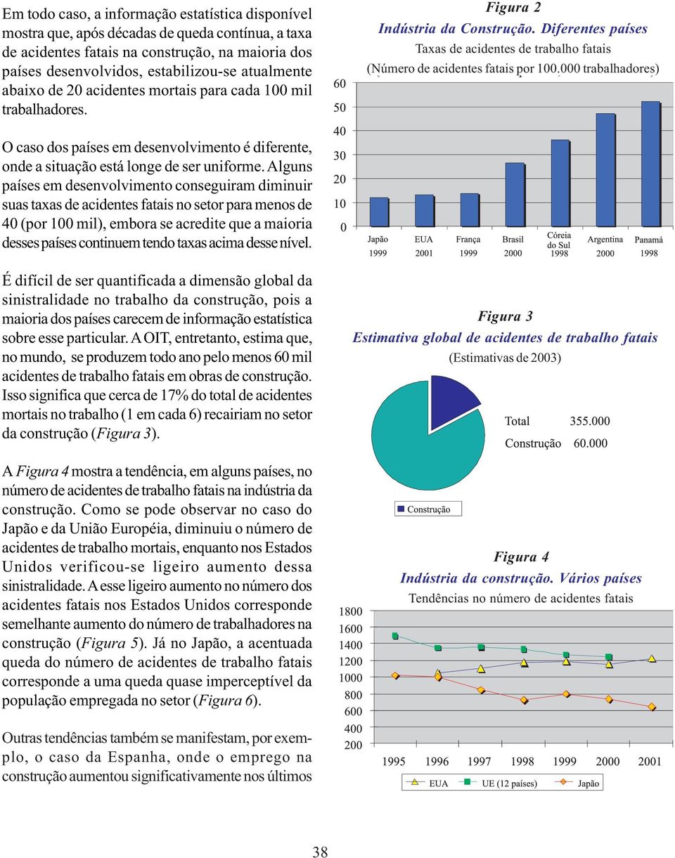 000 trabalhadores) O caso dos países em desenvolvimento é diferente, onde a situação está longe de ser uniforme.