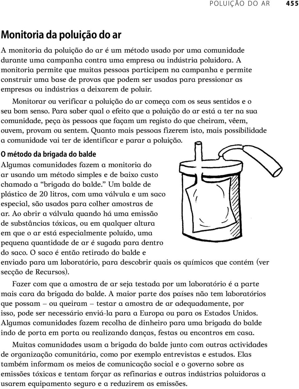 Monitorar ou verificar a poluição do ar começa com os seus sentidos e o seu bom senso.