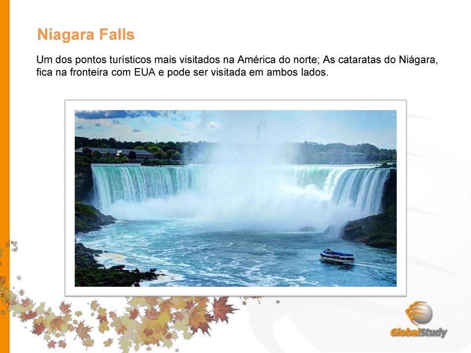 cataratas do Niágara, fica na fronteira