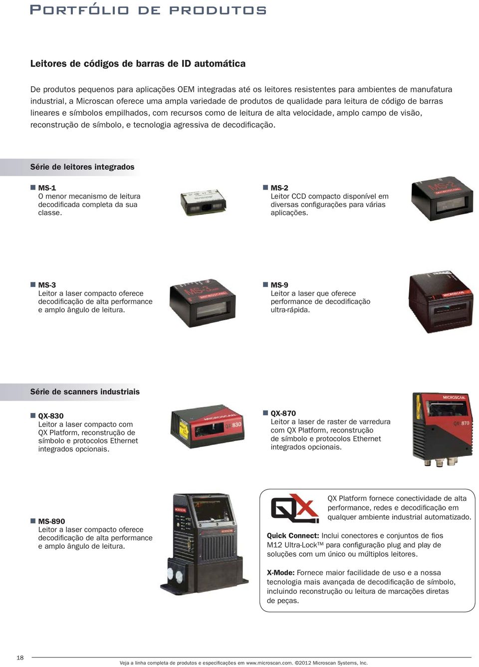 reconstrução de símbolo, e tecnologia agressiva de decodifi cação. Série de leitores integrados MS-1 O menor mecanismo de leitura decodifi cada completa da sua classe.