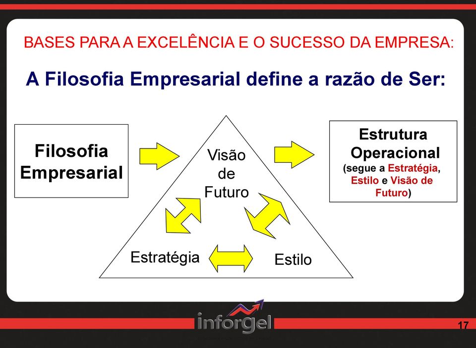 Empresarial Visão de Futuro Estrutura Operacional