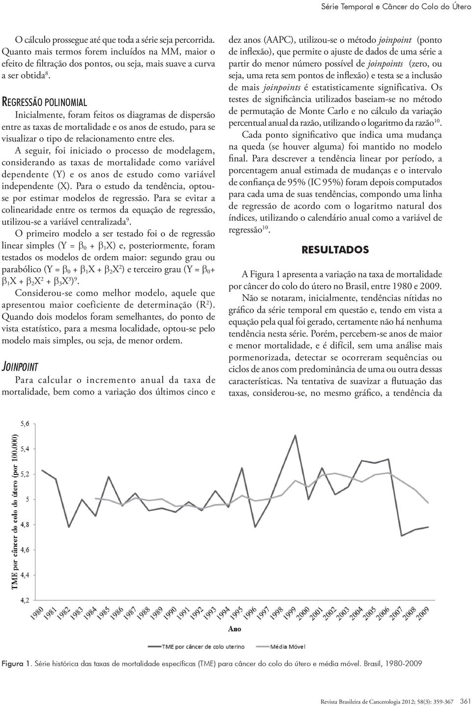 Regressão Polinomial Inicialmente, foram feitos os diagramas de dispersão entre as taxas de mortalidade e os anos de estudo, para se visualizar o tipo de relacionamento entre eles.