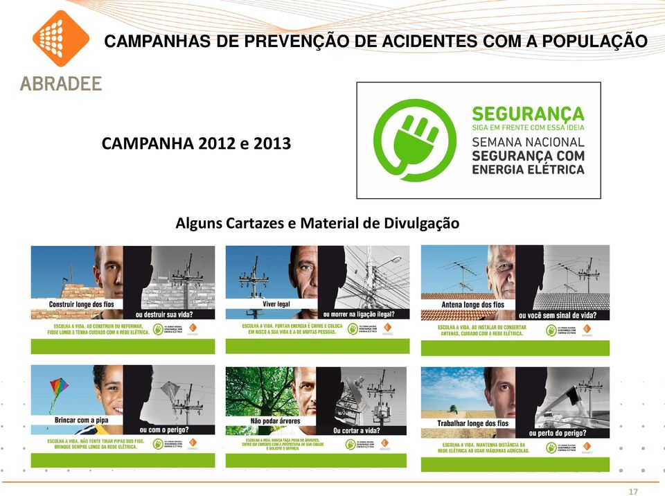 CAMPANHA 2012 e 2013 Alguns