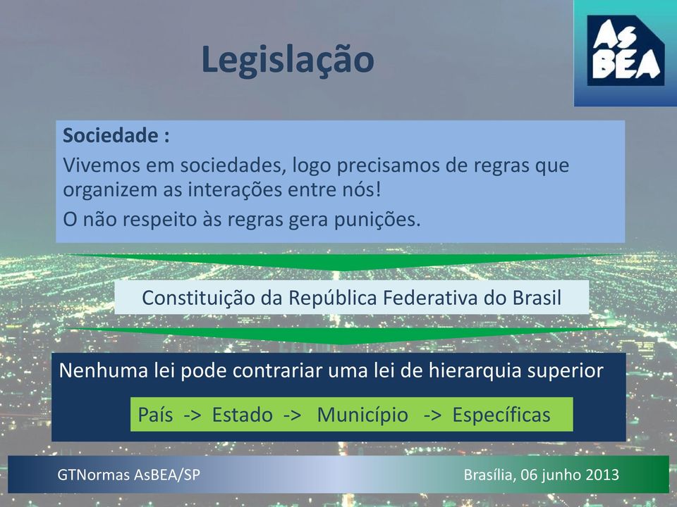 O não respeito às regras gera punições.