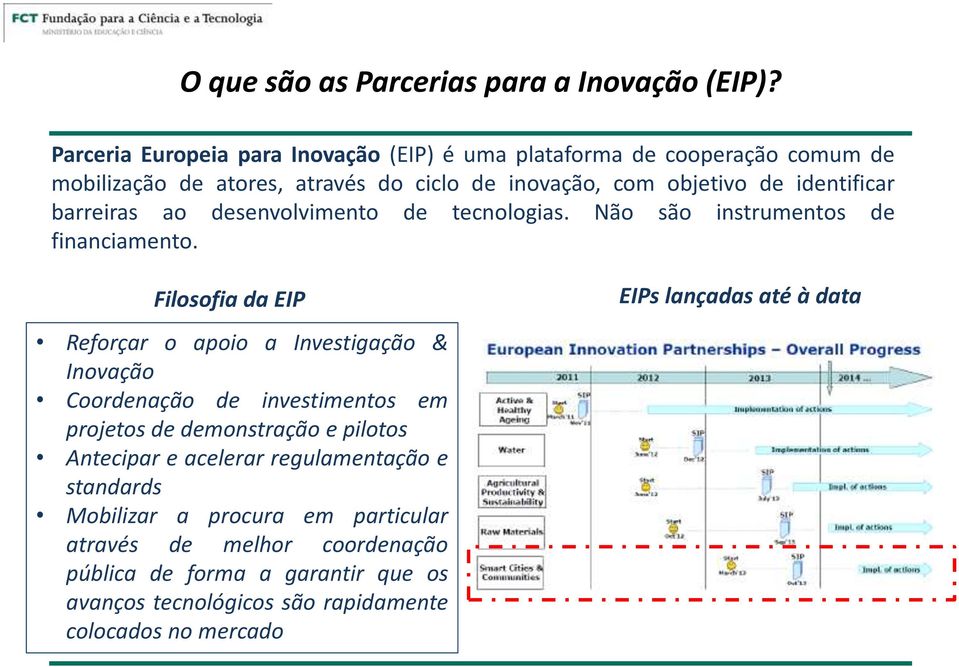 barreiras ao desenvolvimento de tecnologias. Não são instrumentos de financiamento.