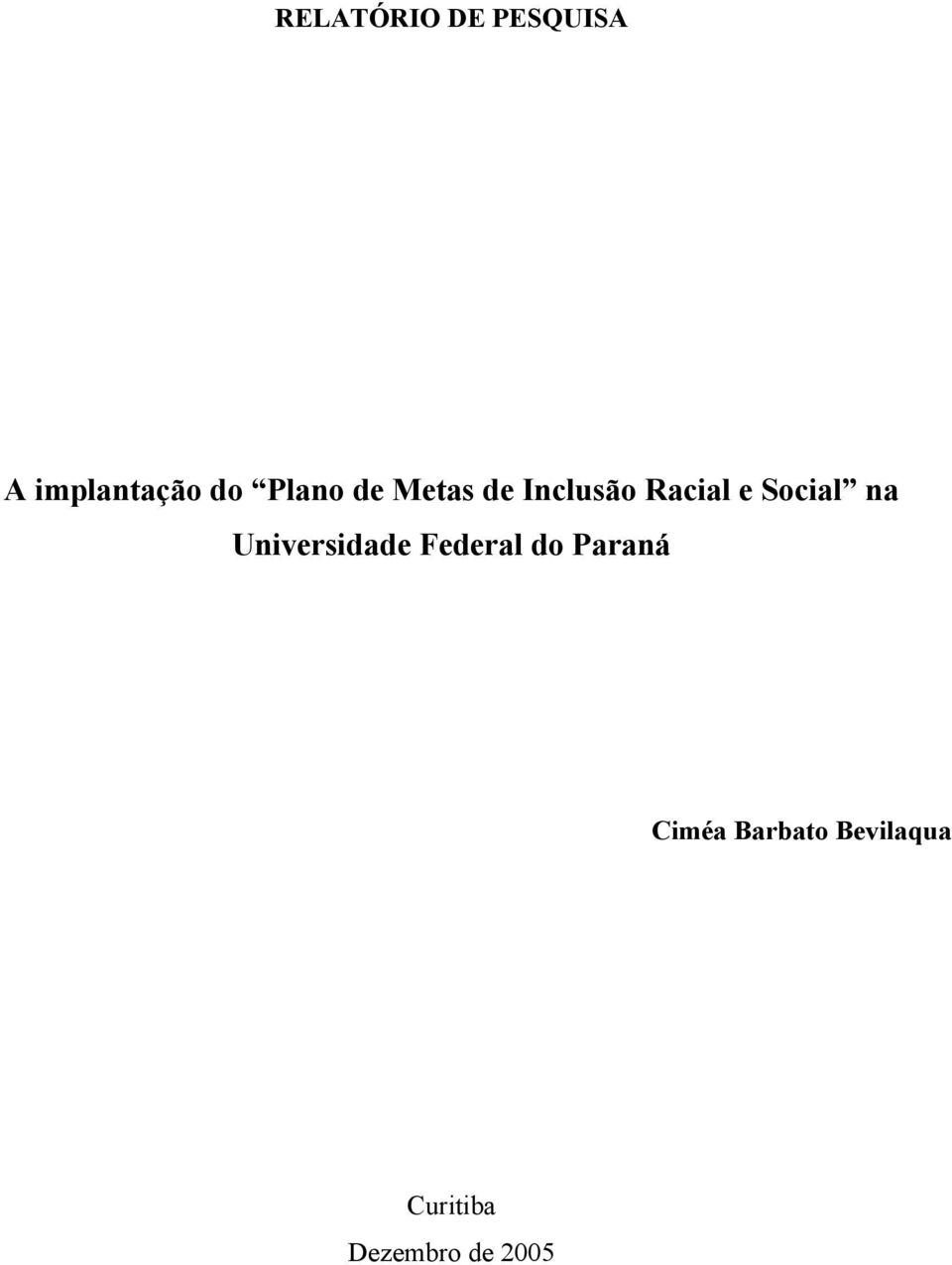 Social na Universidade Federal do Paraná