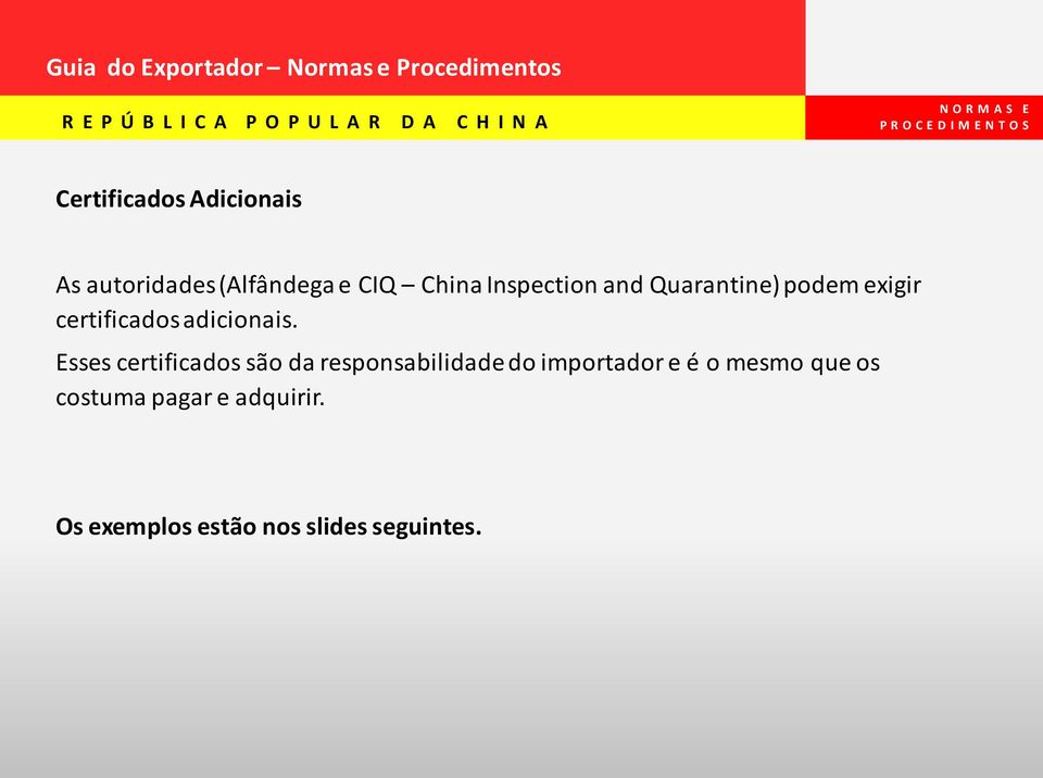 certificados adicionais.