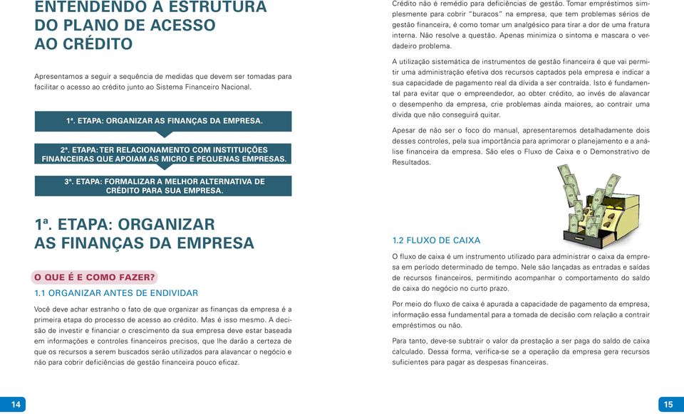 Tomar empréstimos simplesmente para cobrir buracos na empresa, que tem problemas sérios de gestão financeira, é como tomar um analgésico para tirar a dor de uma fratura interna. Não resolve a questão.