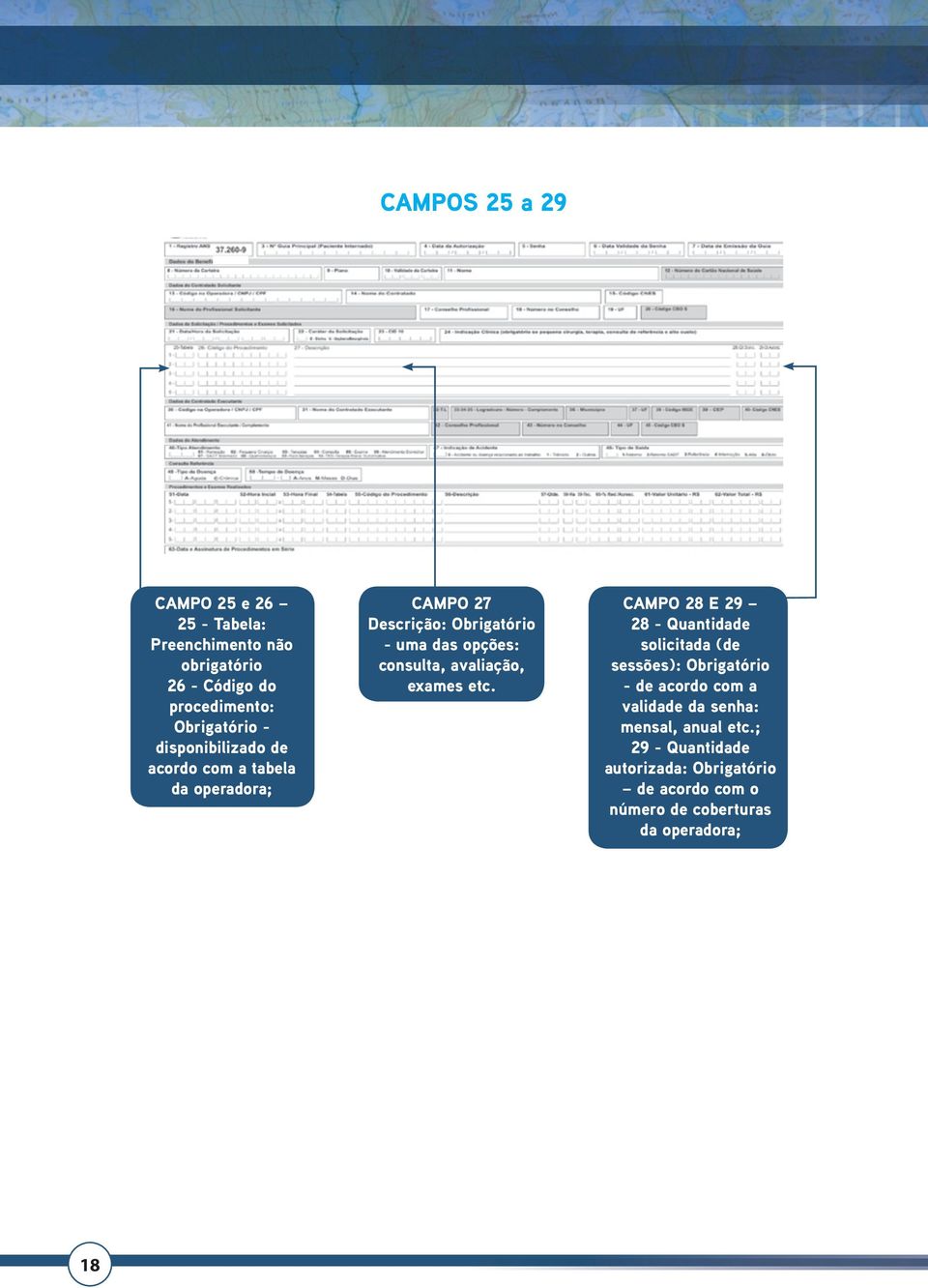 avaliação, exames etc.