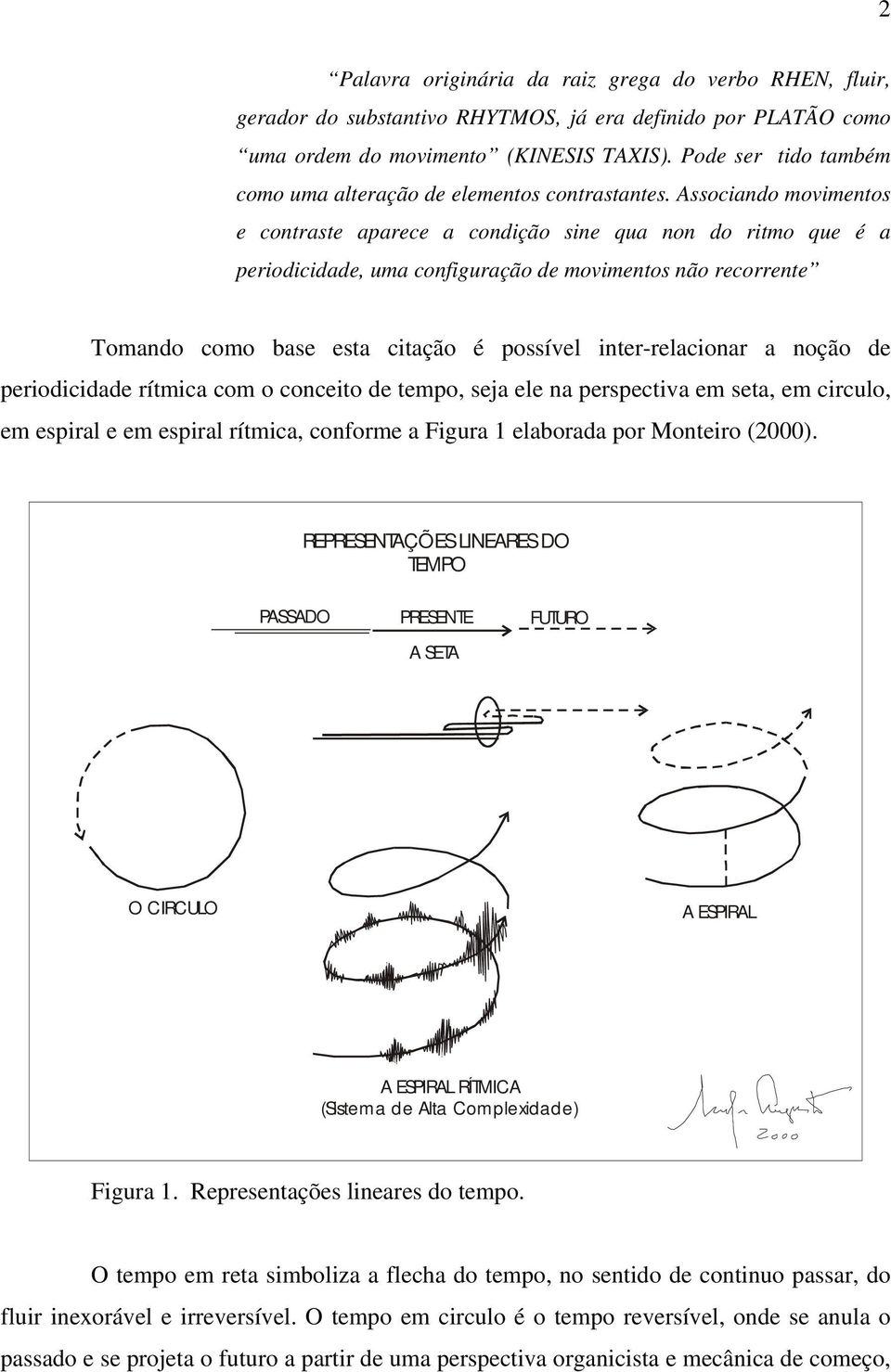 Associando movimentos e contraste aparece a condição sine qua non do ritmo que é a periodicidade, uma configuração de movimentos não recorrente Tomando como base esta citação é possível