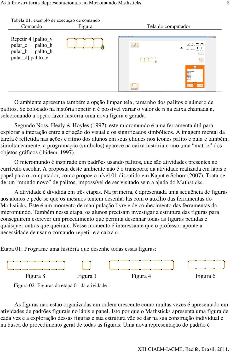 Segundo Noss, Healy & Hoyles (1997), este micromundo é uma ferramenta útil para explorar a interação entre a criação do visual e os significados simbólicos.