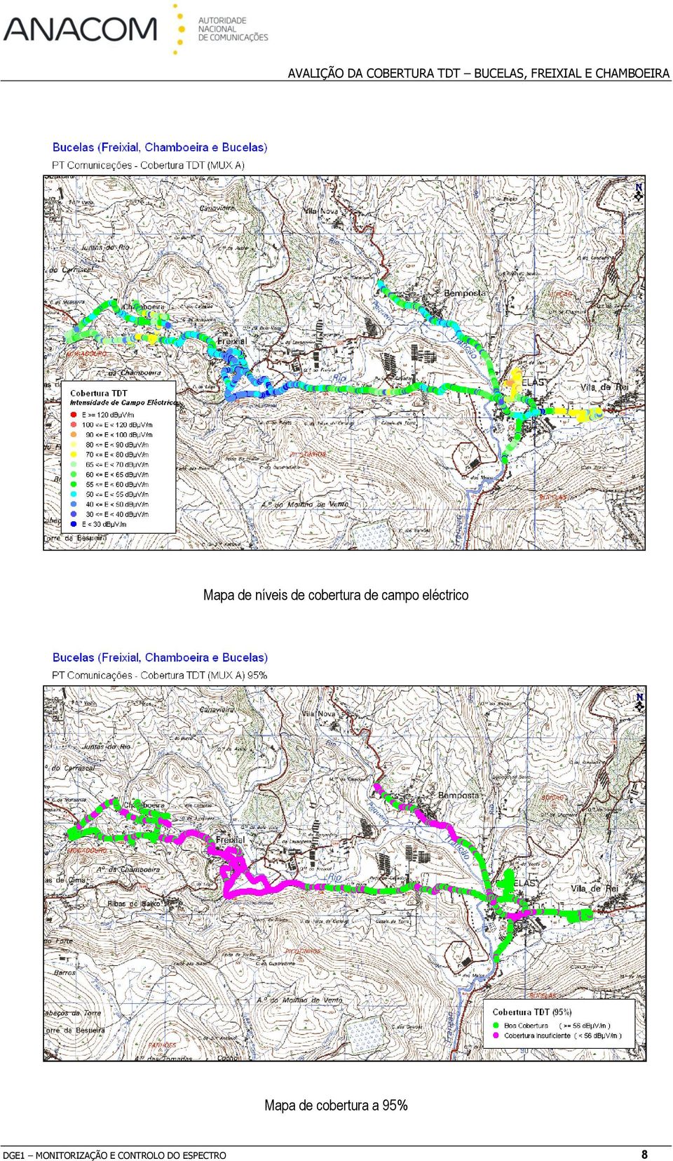 cobertura de campo eléctrico Mapa de