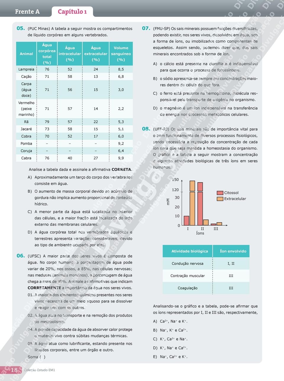 79 57 22 5,3 Jacaré 73 58 15 5,1 Cbra 70 52 17 6,0 Pmba 9,2 Cruja 6,4 Cabra 76 40 27 9,9 Analise a tabela dada e assinale a afirmativa CRRETA Aprximadamente um terç d crp ds vertebrads cnsiste em