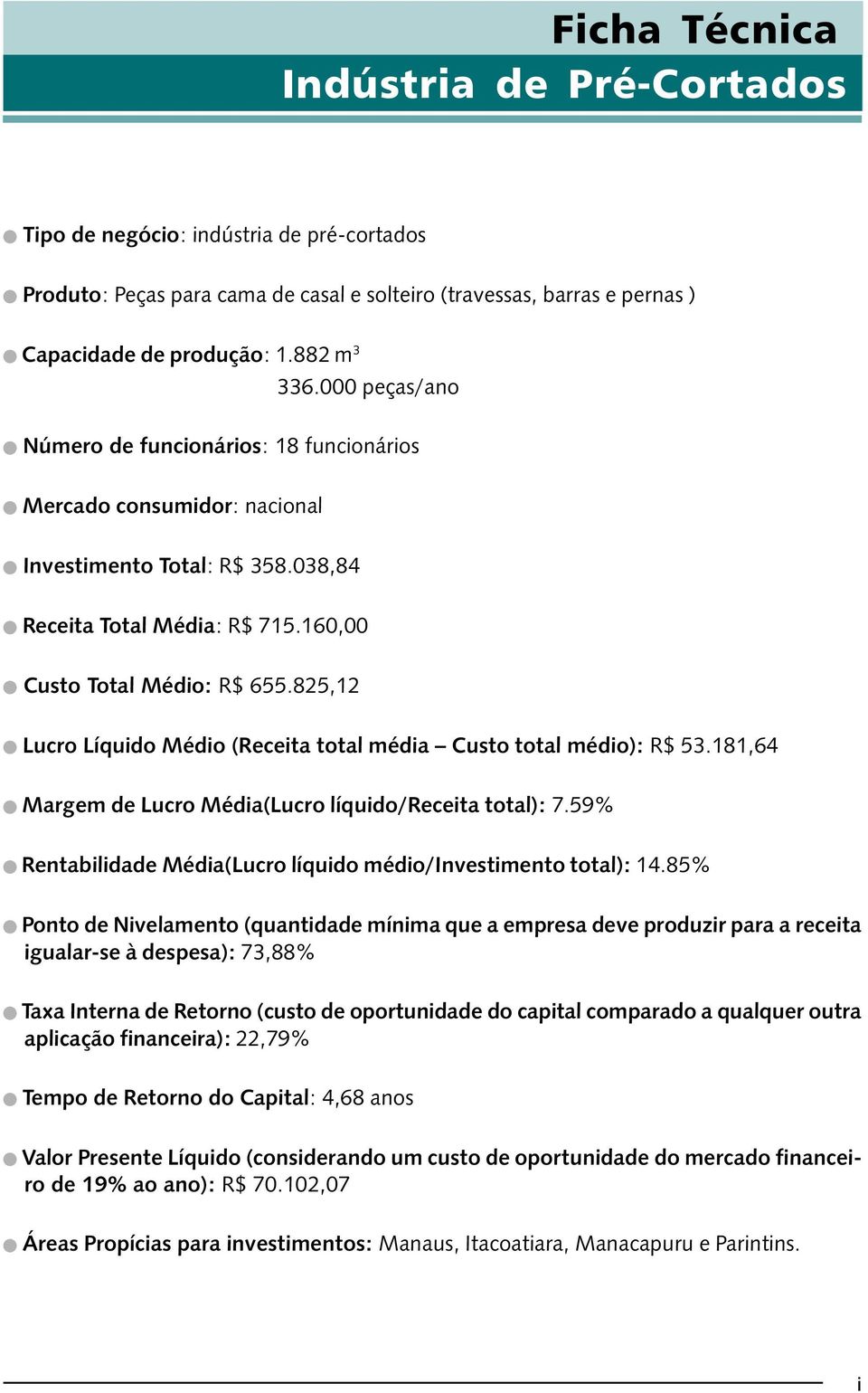 825,12 Lucro Líquido Médio (Receita total média Custo total médio): R$ 53.181,64 Margem de Lucro Média(Lucro líquido/receita total): 7.