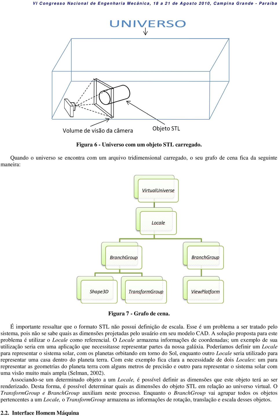 Figura 7 - Grafo de cena. É importante ressaltar que o formato STL não possui definição de escala.