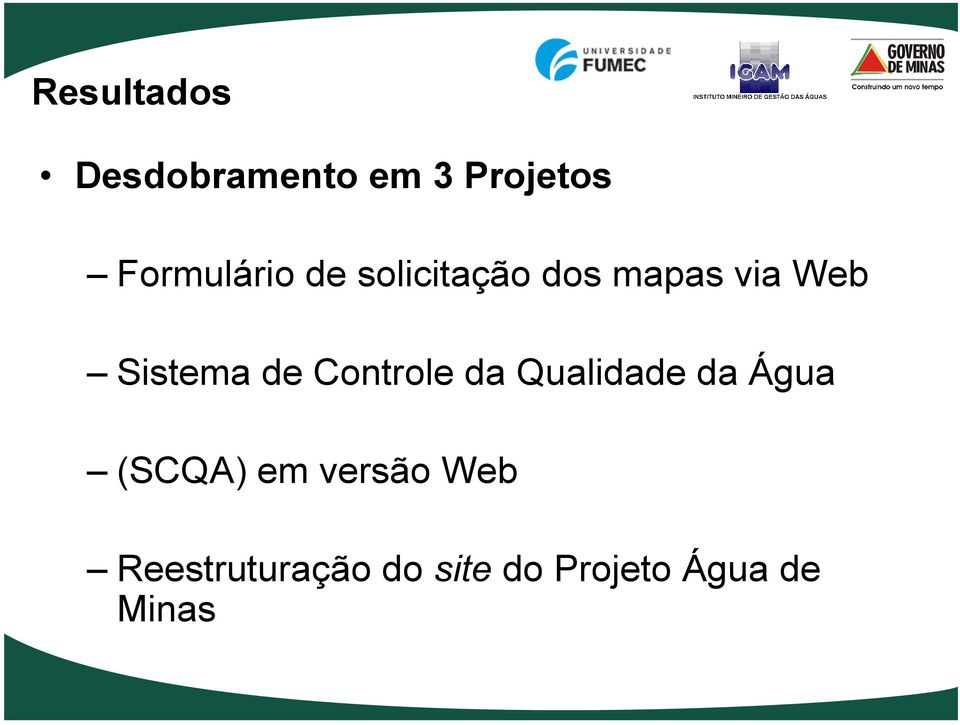 Sistema de Controle da Qualidade da Água (SCQA)