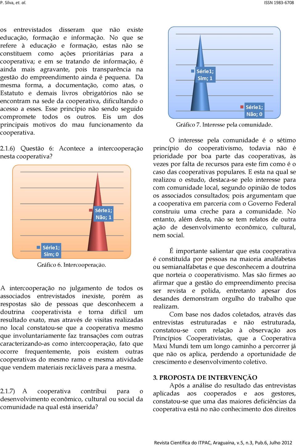 empreendimento ainda é pequena. Da mesma forma, a documentação, como atas, o Estatuto e demais livros obrigatórios não se encontram na sede da cooperativa, dificultando o acesso a esses.