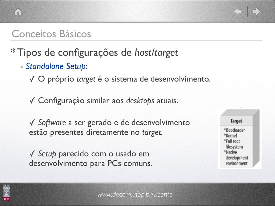 Configuração similar aos desktops atuais.