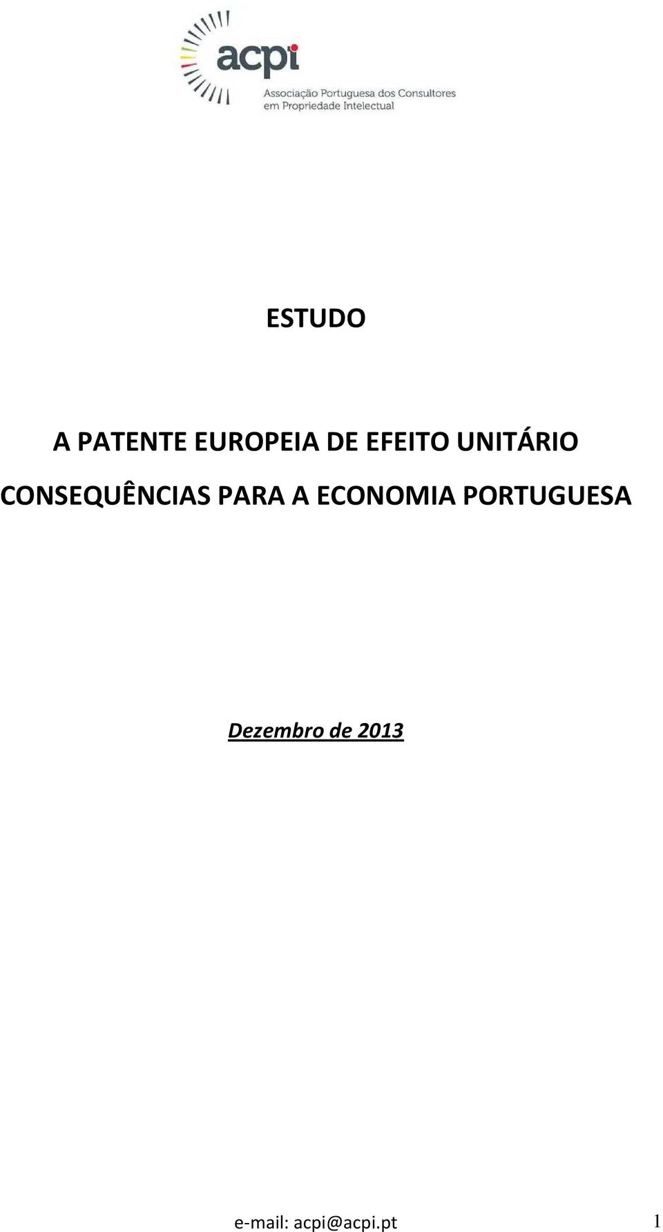 PARA A ECONOMIA PORTUGUESA