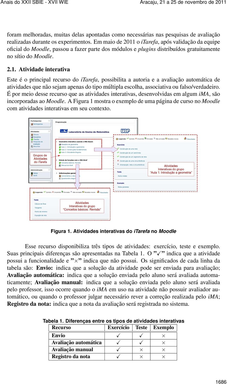 o itarefa, após validação da equipe oficial do Moodle, passou a fazer parte dos módulos e plugins distribuídos gratuitamente no sítio do Moodle. 2.1.