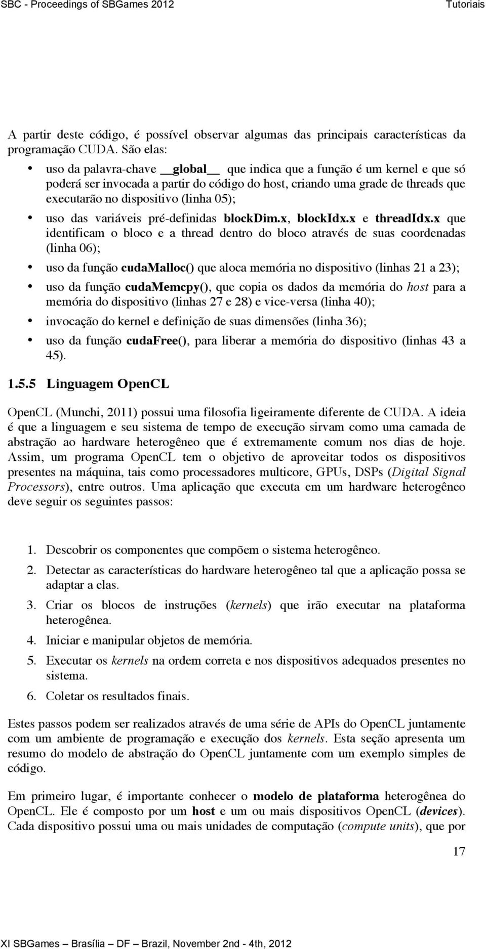 05); uso das variáveis pré-definidas blockdim.x, blockidx.x e threadidx.