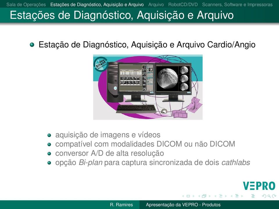 e vídeos compatível com modalidades DICOM ou não DICOM conversor