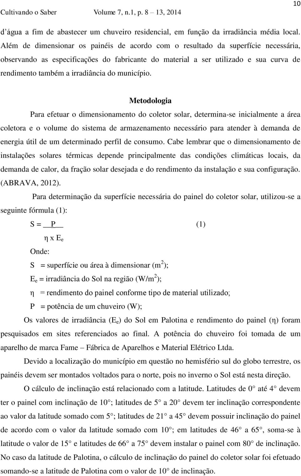 irradiância do município.