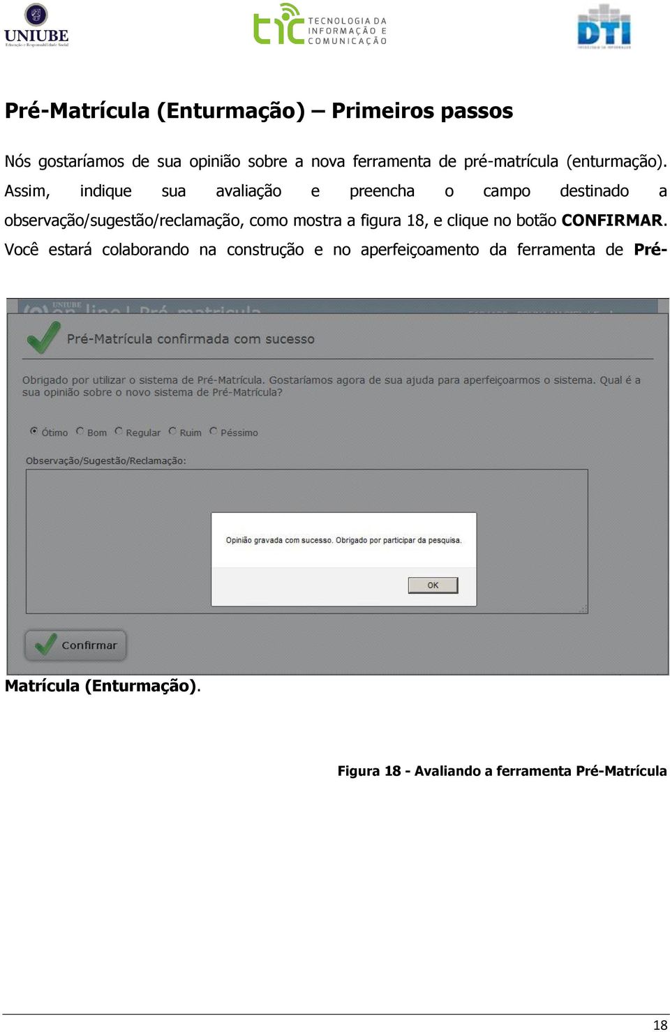 mostra a figura 18, e clique no botão CONFIRMAR.