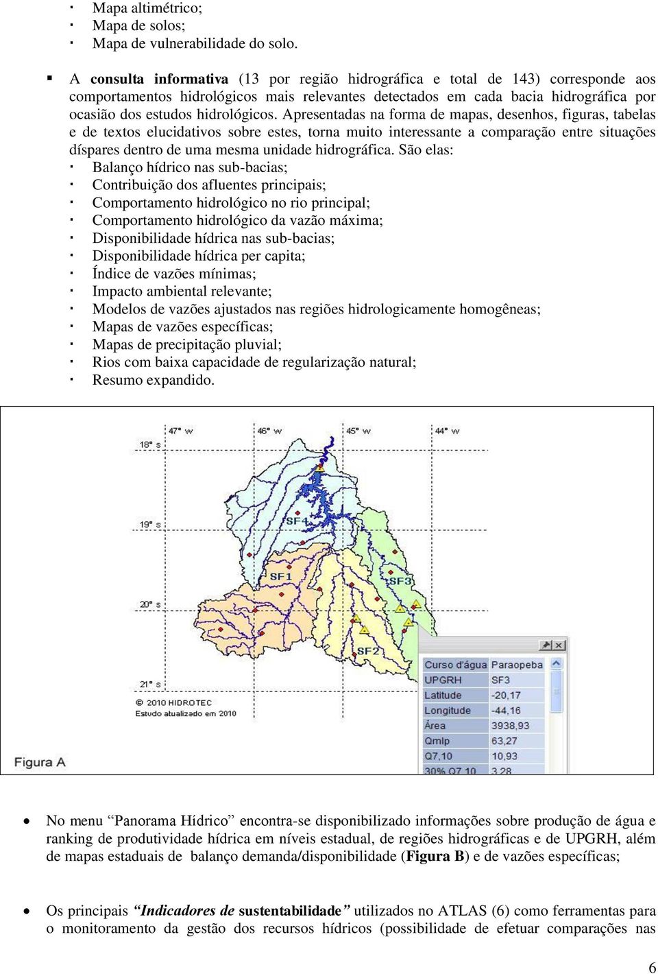 hidrológicos.