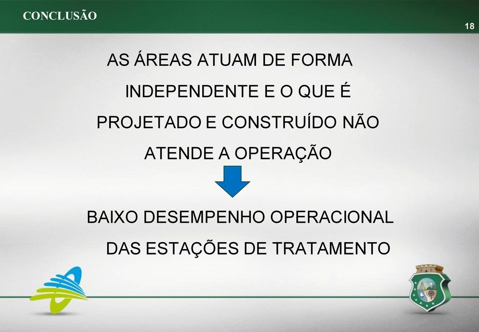 CONSTRUÍDO NÃO ATENDE A OPERAÇÃO BAIXO