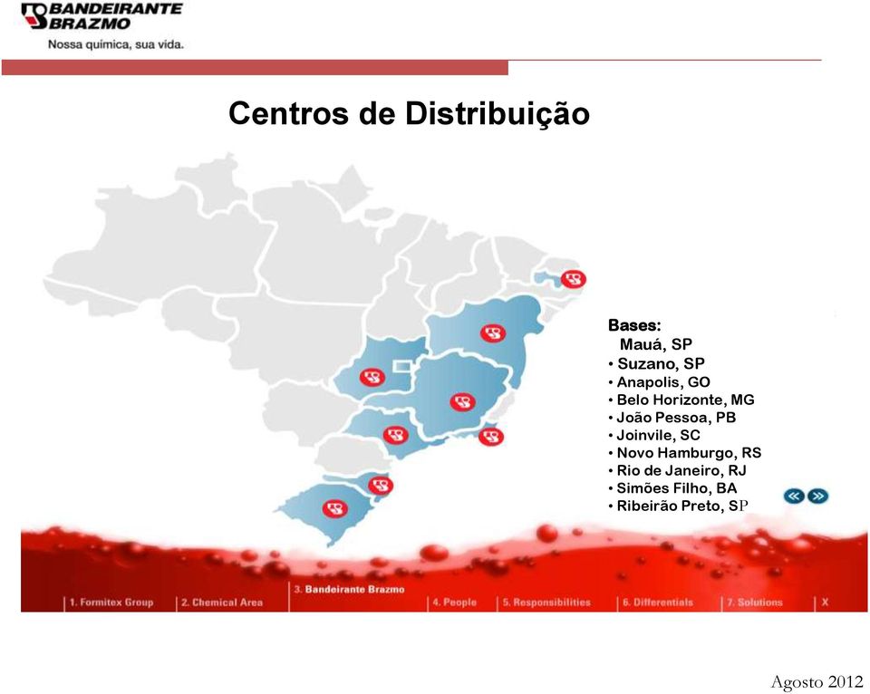 PB Joinvile, SC Novo Hamburgo, RS Rio de