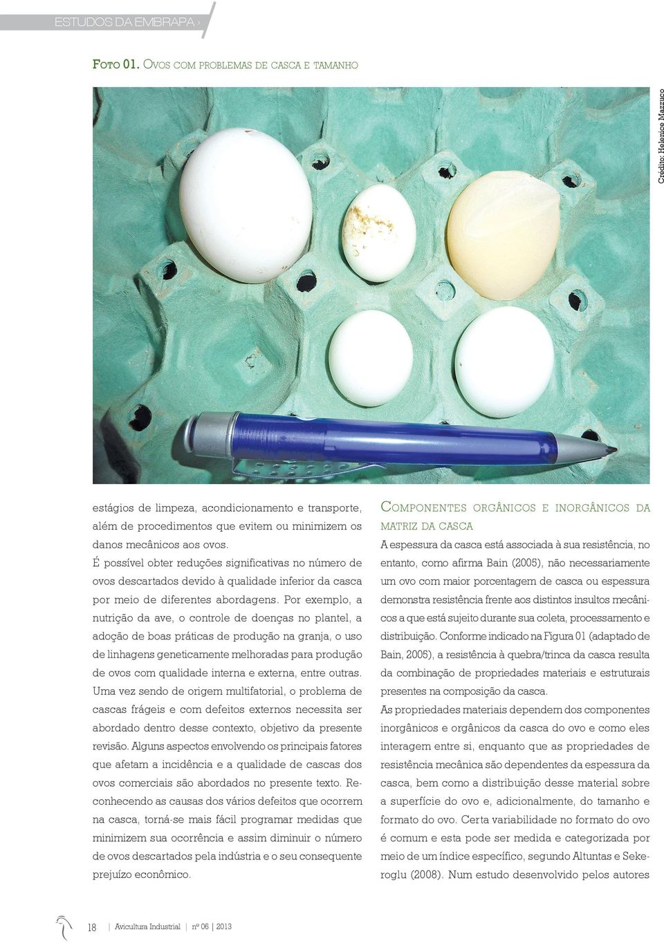 É possível obter reduções significativas no número de ovos descartados devido à qualidade inferior da casca por meio de diferentes abordagens.