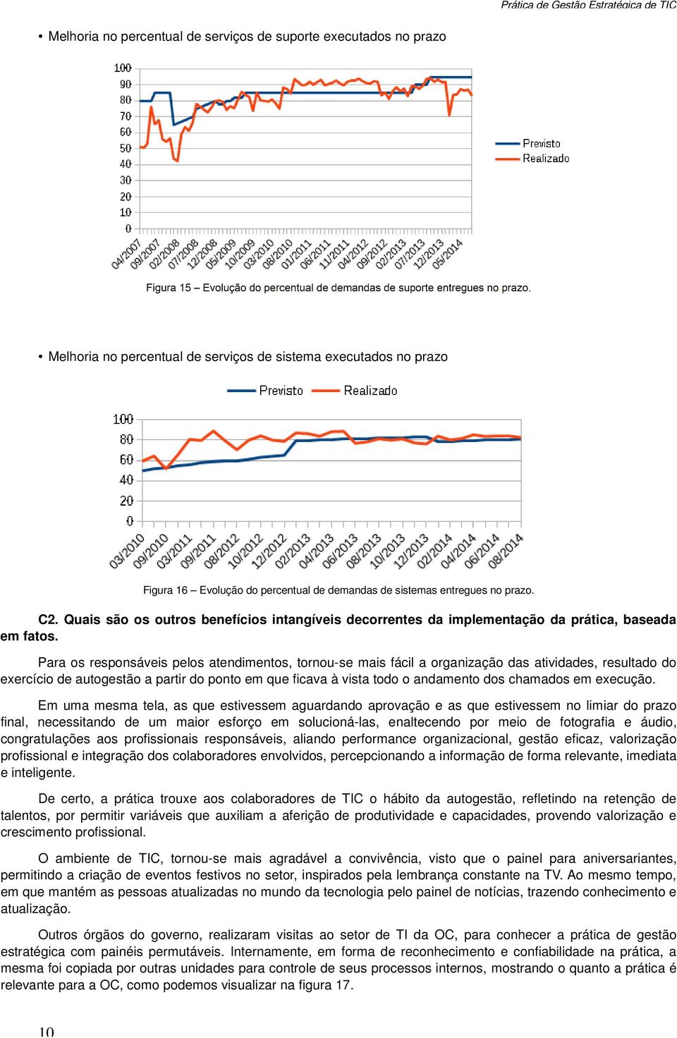 Para os responsáveis pelos atendimentos, tornou-se mais fácil a organização das atividades, resultado do exercício de autogestão a partir do ponto em que ficava à vista todo o andamento dos chamados