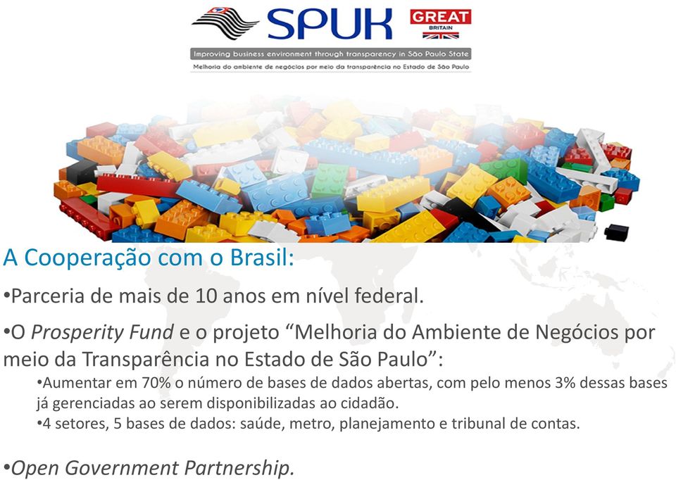 Paulo : Aumentar em 70% o número de bases de dados abertas, com pelo menos 3% dessas bases já gerenciadas