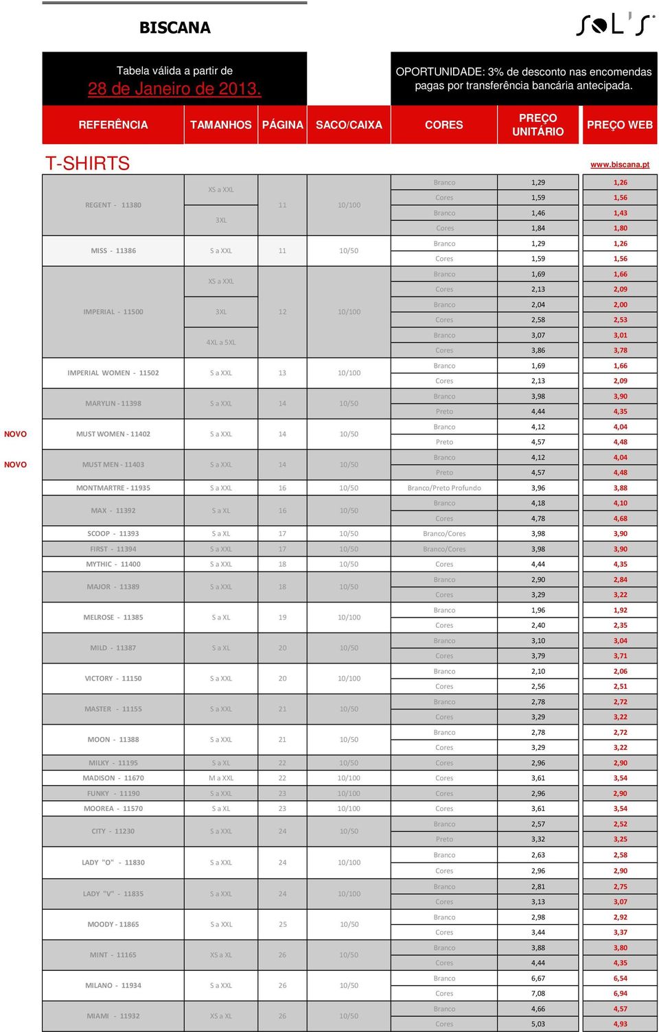 3,78 Branco 1,69 1,66 Cores 2,13 2,09 Branco 3,98 3,90 Preto 4,44 4,35 Branco 4,12 4,04 Preto 4,57 4,48 Branco 4,12 4,04 Preto 4,57 4,48 MONTMARTRE - 11935 16 Branco/Preto Profundo 3,96 3,88 MAX -