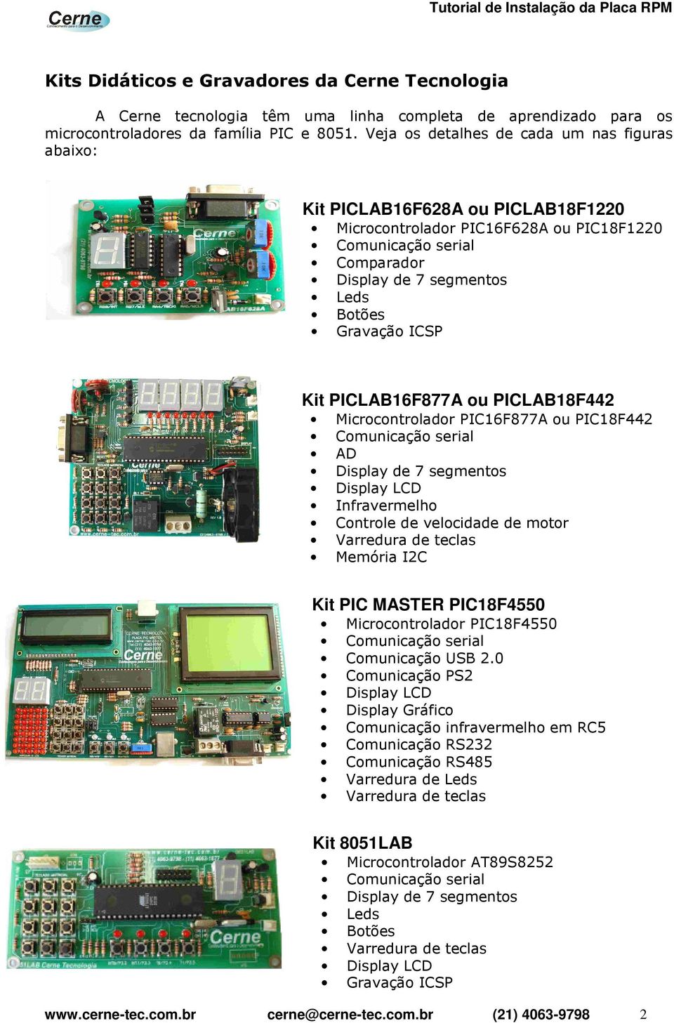 PICLAB18F442 Microcontrolador PIC16F877A ou PIC18F442 AD Infravermelho Controle de velocidade de motor Varredura de teclas Memória I2C Kit PIC MASTER PIC18F4550 Microcontrolador PIC18F4550