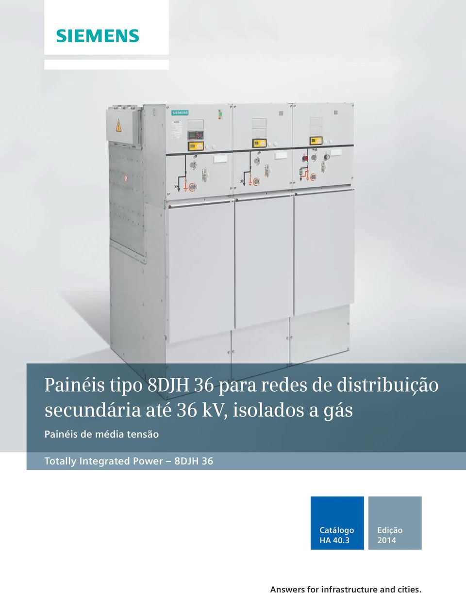 média tensão Totally Integrated Power 8DJH 36