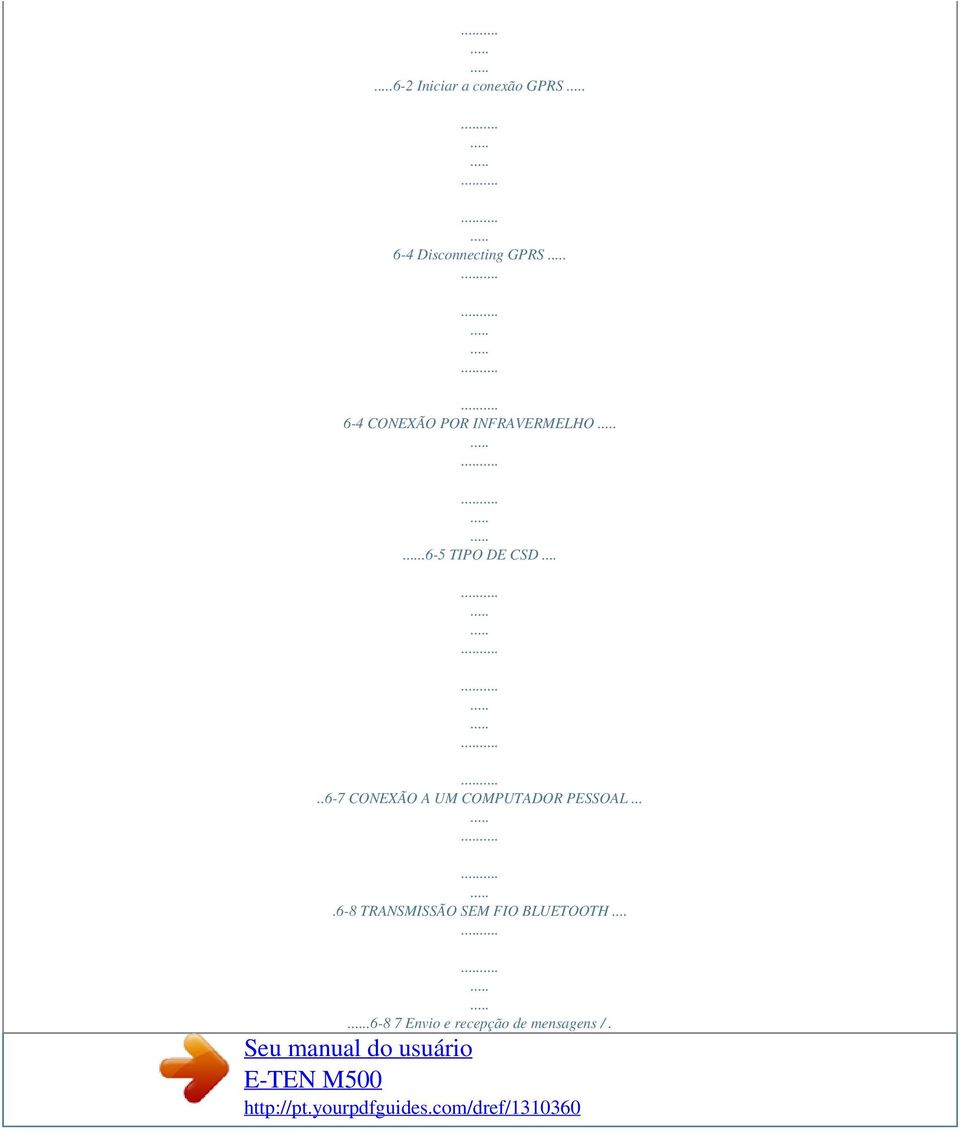 ...6-8 TRANSMISSÃO SEM FIO BLUETOOTH.