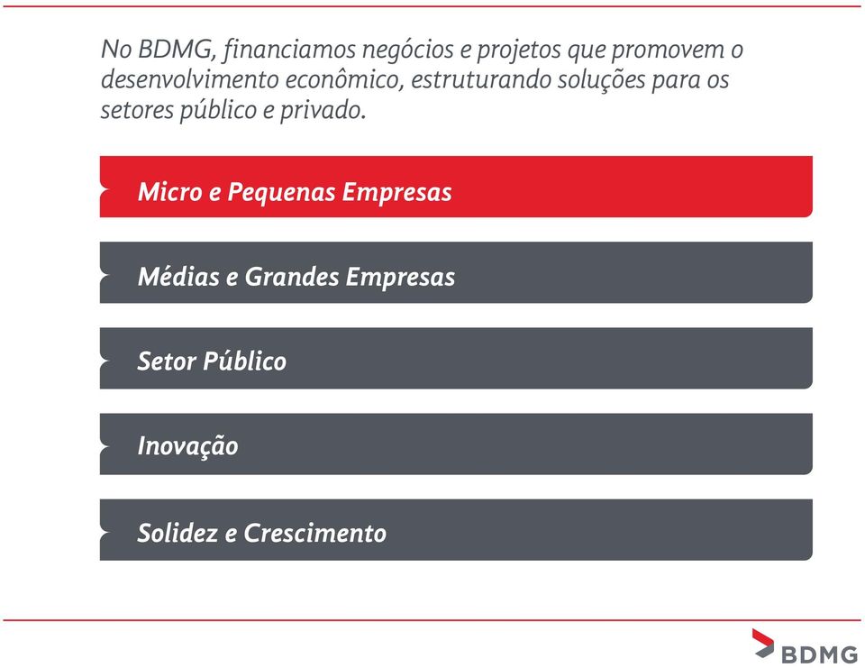 setores público e privado.