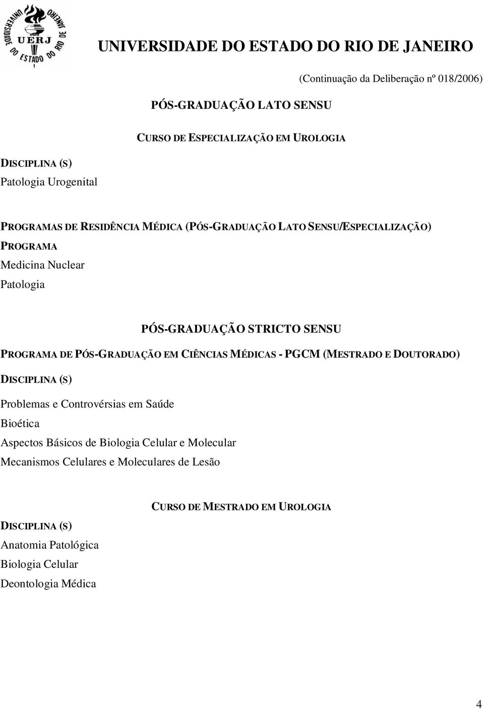 MÉDICAS - PGCM (MESTRADO E DOUTORADO) Problemas e Controvérsias em Saúde Bioética Aspectos Básicos de Biologia Celular e