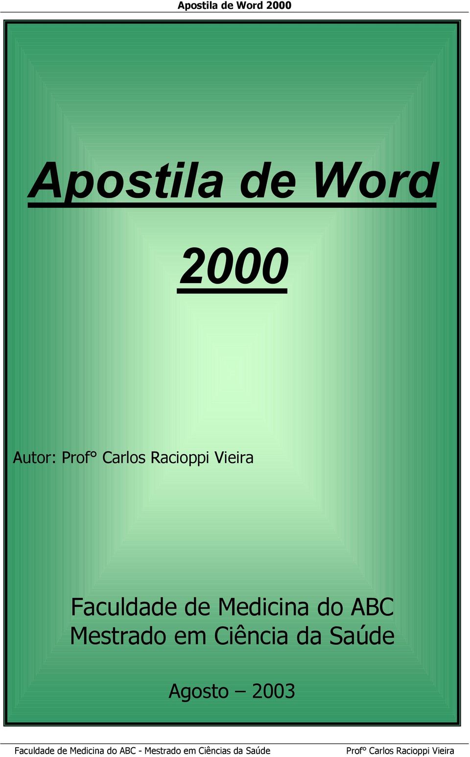 Medicina do ABC Mestrado