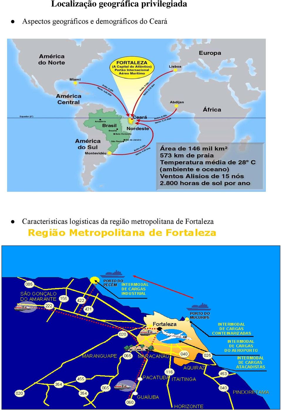 do Ceará Características logísticas