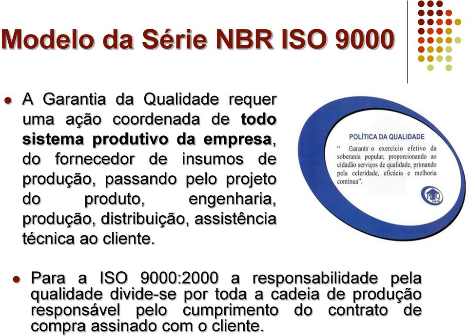 distribuição, assistência técnica ao cliente.