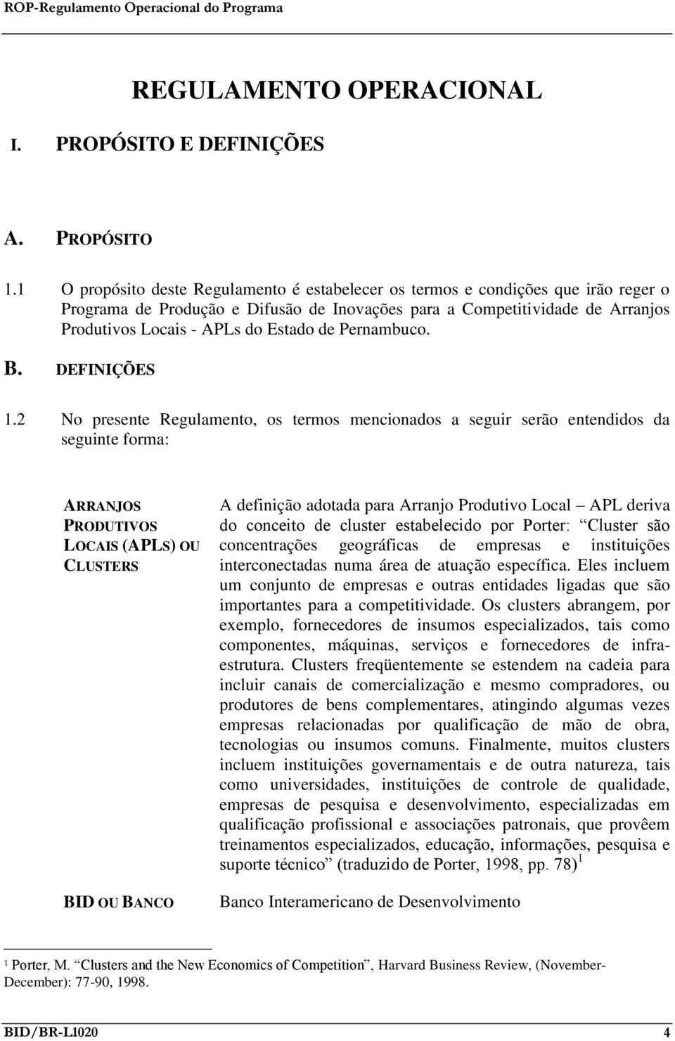 de Pernambuco. B. DEFINIÇÕES 1.