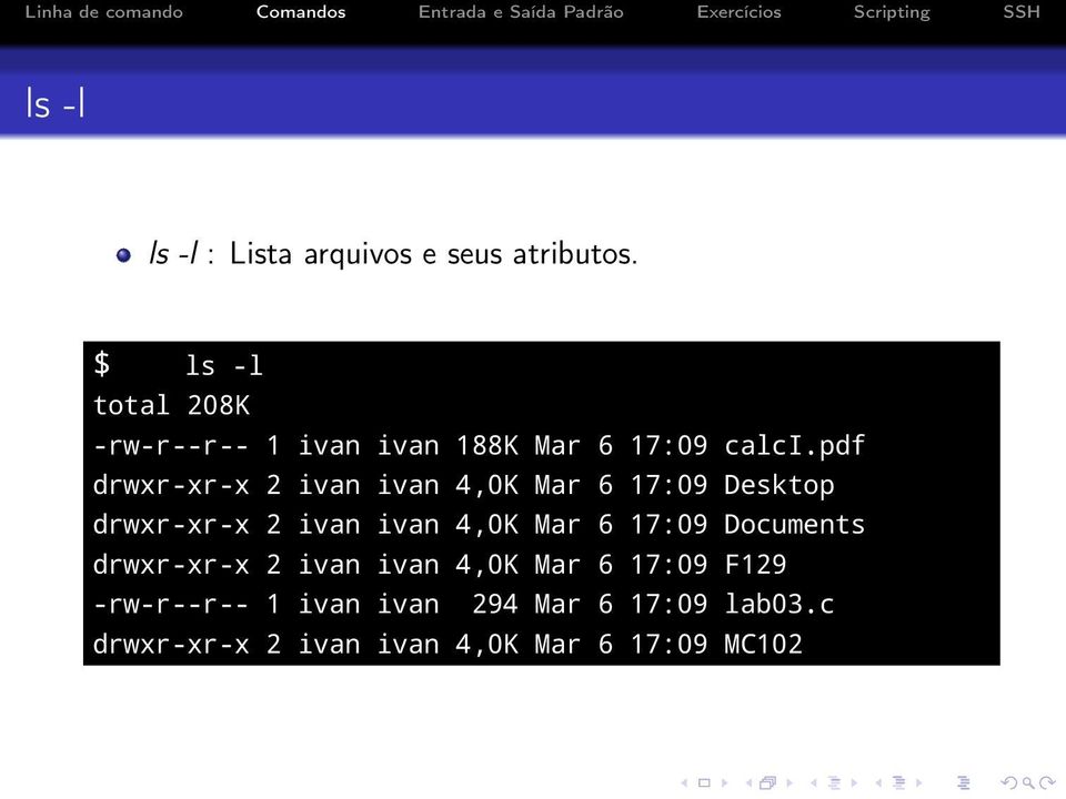 pdf drwxr-xr-x 2 ivan ivan 4,0K Mar 6 17:09 Desktop drwxr-xr-x 2 ivan ivan 4,0K Mar 6